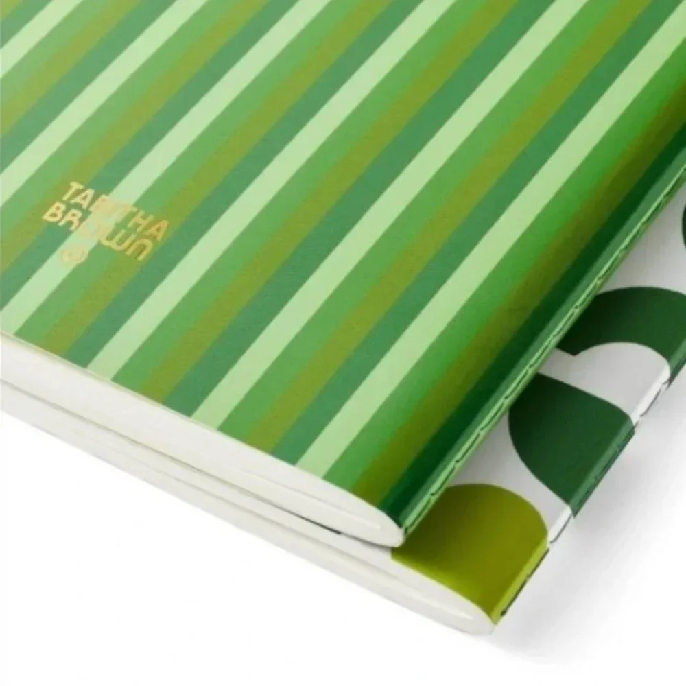 NWT Set of 2 Tabitha Brown Avocado Soft Cover Journals